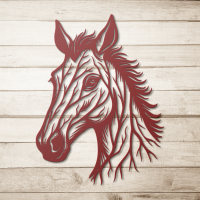 Noble Horse Head Metal Art - Image 5