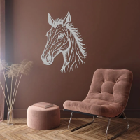 Noble Horse Head Metal Art - Image 5