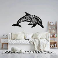 Ocean Dolphin Steel Wall Art - Image 2
