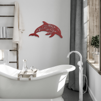 Ocean Dolphin Steel Wall Art - Image 4