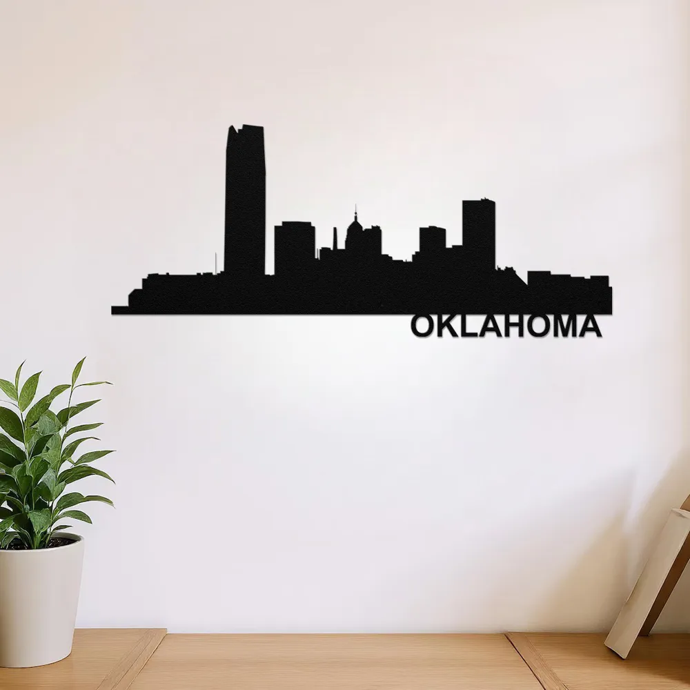 Oklahoma City Skyline - Metal Wall Art