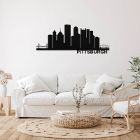 PITTSBURGH Skyline - Metal Wall Art