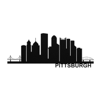 PITTSBURGH Skyline - Metal Wall Art