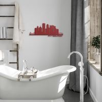 PITTSBURGH Skyline - Metal Wall Art - Image 4