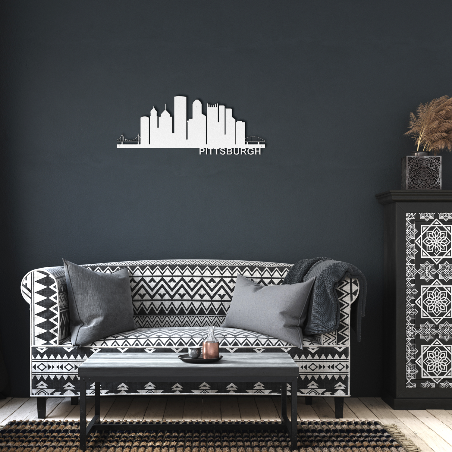 PITTSBURGH Skyline - Metal Wall Art - Image 6