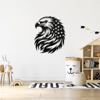 Patriotic Eagle & Stars Metal Art - Image 2