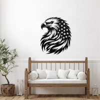 Patriotic Eagle & Stars Metal Art - Image 3