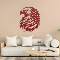 Patriotic Eagle & Stars Metal Art - Image 6