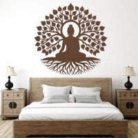 Peaceful Buddha Under Tree Wall Art - Image 4