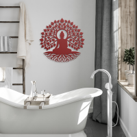 Peaceful Buddha Under Tree Wall Art - Image 4