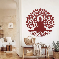Peaceful Buddha Under Tree Wall Art - Image 5