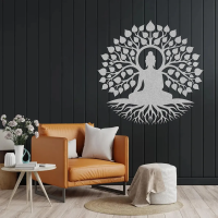Peaceful Buddha Under Tree Wall Art - Image 6