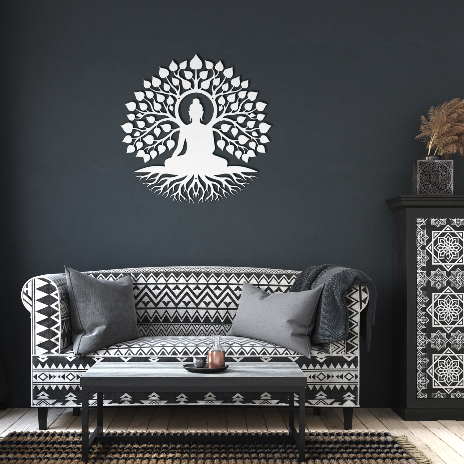 Peaceful Buddha Under Tree Wall Art - Image 6