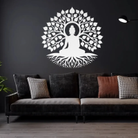 Peaceful Buddha Under Tree Wall Art - Image 7