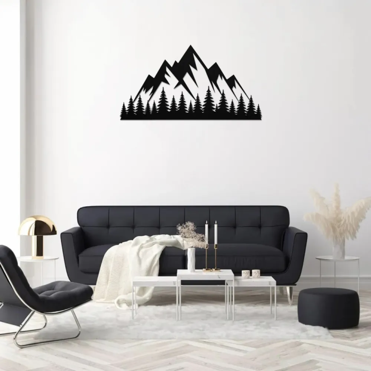Peaceful Mountain View Wall Art