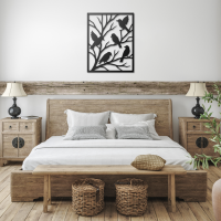 Peaceful Perched Birds Metal Wall Art - Image 3