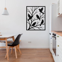 Peaceful Perched Birds Metal Wall Art - Image 3