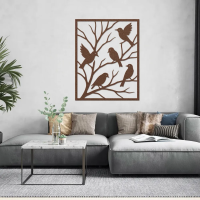 Peaceful Perched Birds Metal Wall Art - Image 4