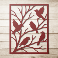 Peaceful Perched Birds Metal Wall Art - Image 5
