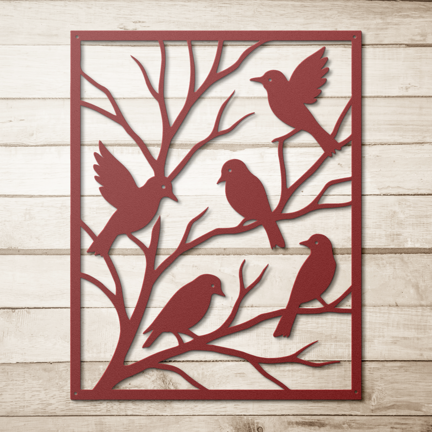 Peaceful Perched Birds Metal Wall Art - Image 5