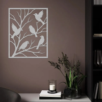 Peaceful Perched Birds Metal Wall Art - Image 6