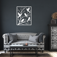 Peaceful Perched Birds Metal Wall Art - Image 6