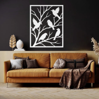 Peaceful Perched Birds Metal Wall Art - Image 7