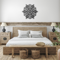 Peaceful Radiance Mandala Metal Art - Image 3