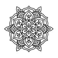 Peaceful Radiance Mandala Metal Art