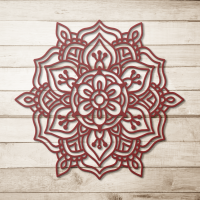 Peaceful Radiance Mandala Metal Art - Image 5
