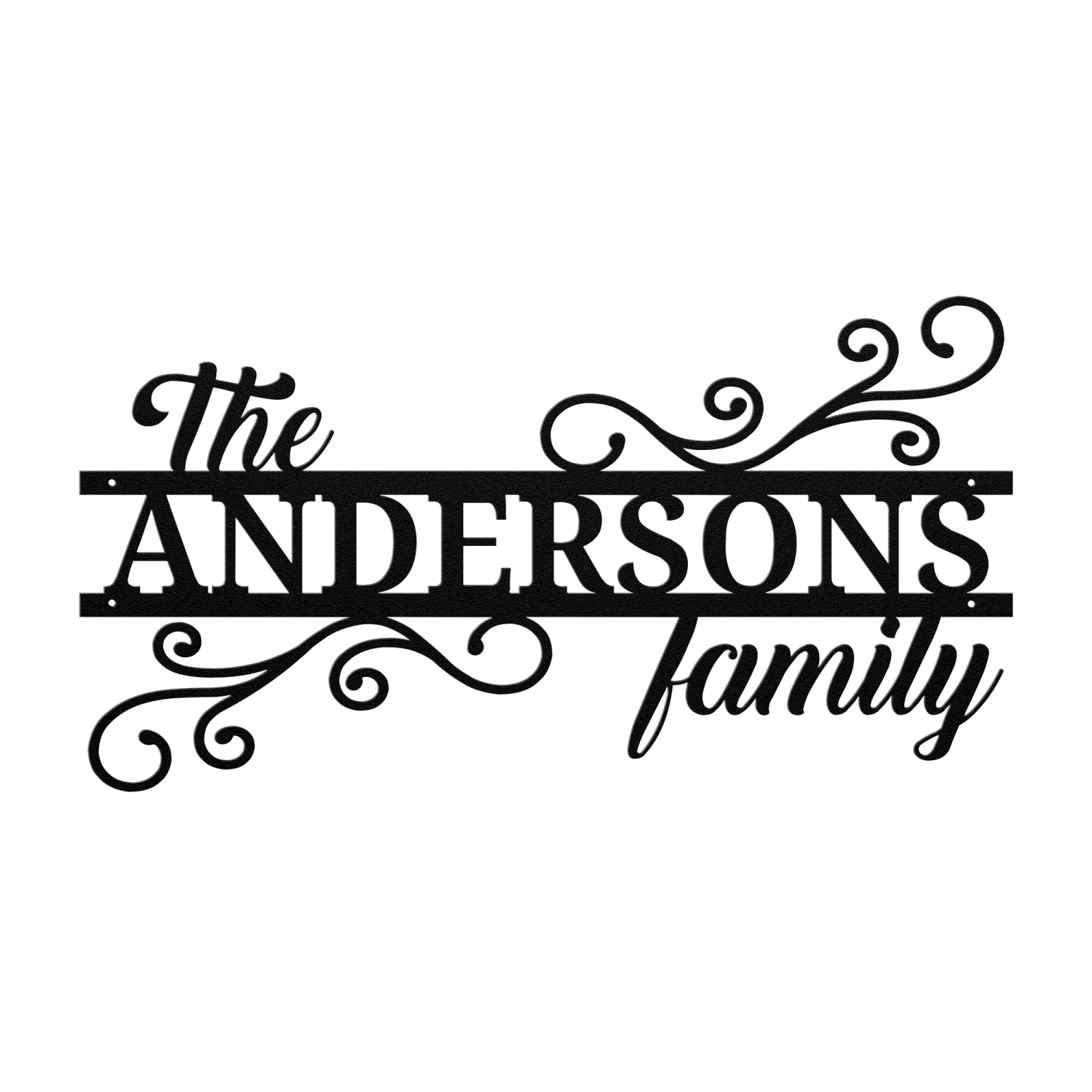 Personalized Entryway Metal Wall Art