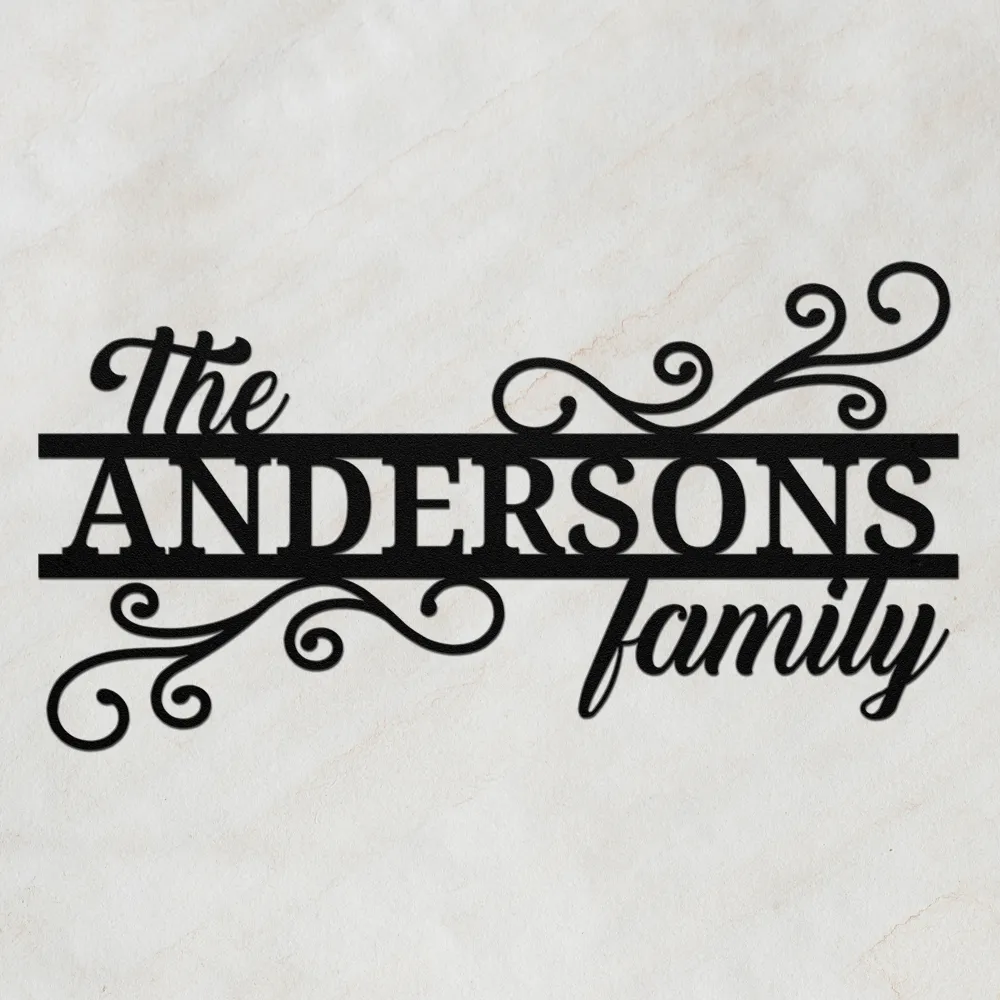 Personalized Entryway Metal Wall Art