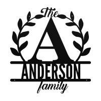 Personalized Family Name Metal Wall Art