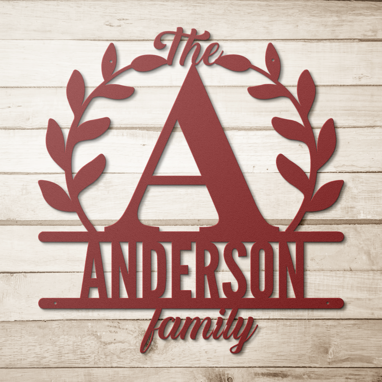 Personalized Family Name Metal Wall Art - Image 5