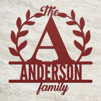 Personalized Family Name Metal Wall Art - Image 2
