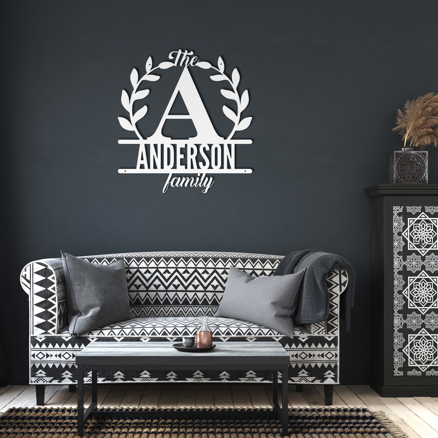 Personalized Family Name Metal Wall Art - Image 6