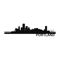 Portland Skyline - Metal Wall Art