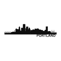 Portland Skyline - Metal Wall Art