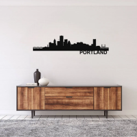 Portland Skyline - Metal Wall Art