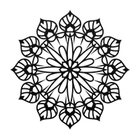 Radiant Energy Mandala Metal Art