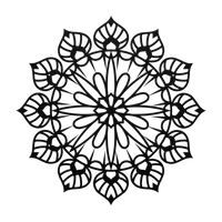 Radiant Energy Mandala Metal Art