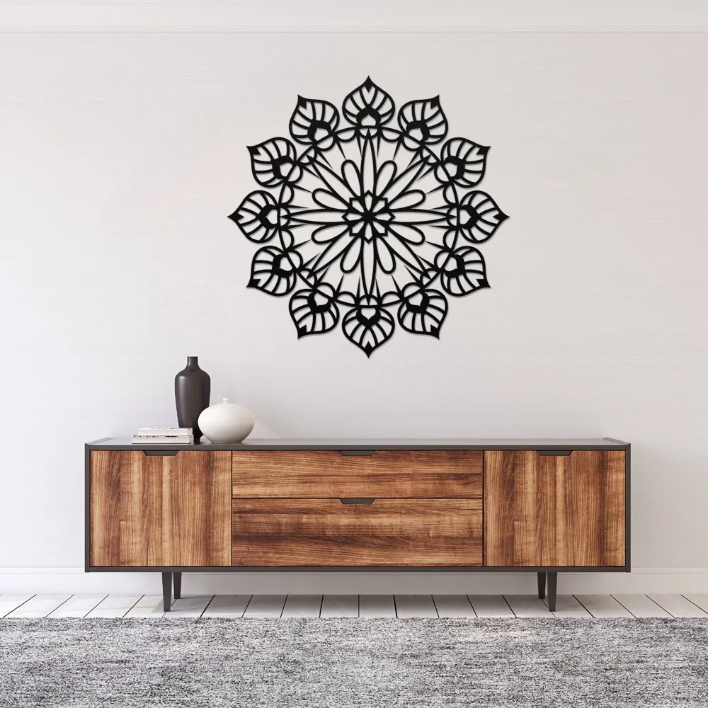 Radiant Energy Mandala Metal Art