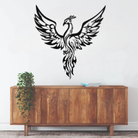 Rising Phoenix Flame Wall Art