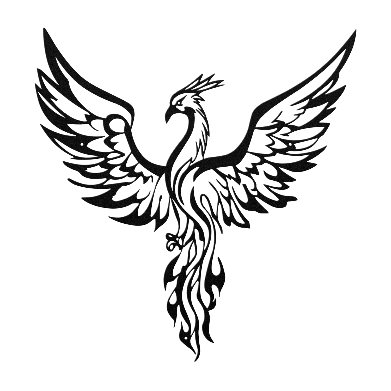 Rising_Phoenix_Flame_Wall_Art_Black_Transparent_Mockup-thumb.750x750.png Rising Phoenix Flame Wall Art - Image 1