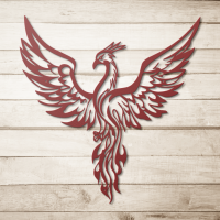 Rising Phoenix Flame Wall Art - Image 5