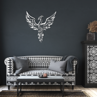 Rising Phoenix Flame Wall Art - Image 6