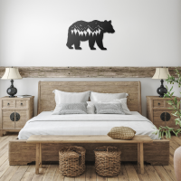 Roaming Bear  in Wilderness Metal Art - Image 3