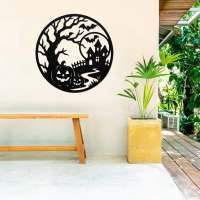 Round Halloween Wall Art - Image 3
