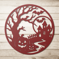 Round Halloween Wall Art - Image 5