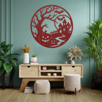 Round Halloween Wall Art - Image 5